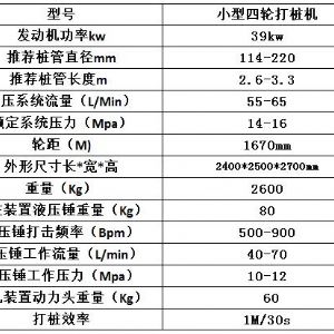 小四輪護(hù)欄打樁機(jī)